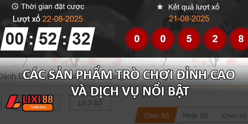Các sản phẩm trò chơi đỉnh cao và dịch vụ nổi bật