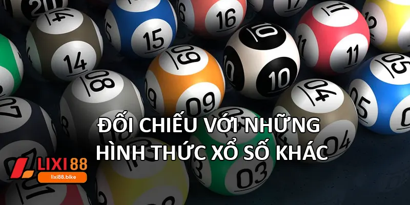 Đối chiếu với những hình thức xổ số khác